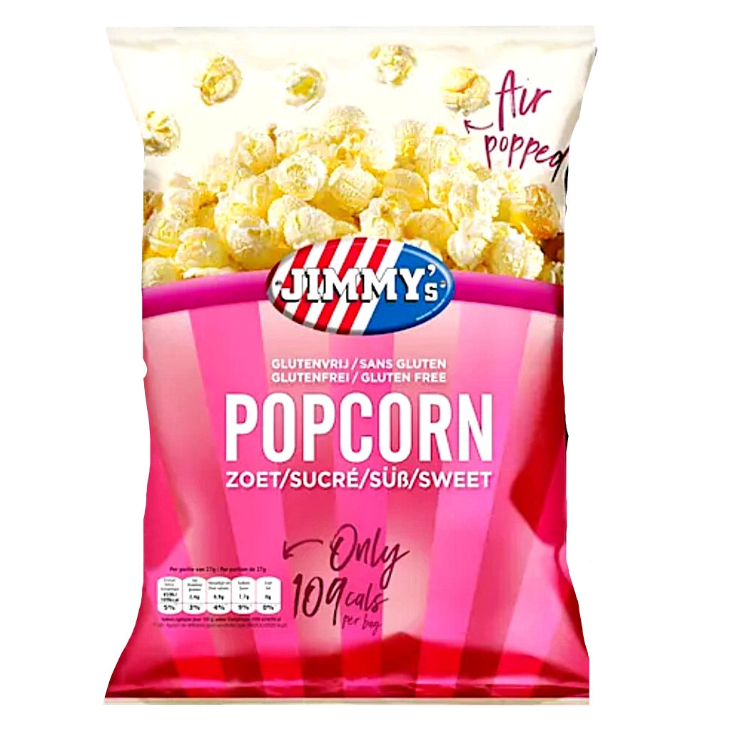 Jimmy's Air Popped Popcorn Sweet 27 gr Süße Popcorn.