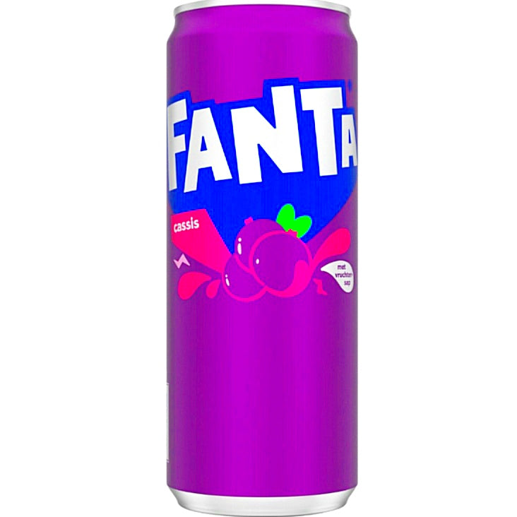 12 x Fanta Cassis 330 ml Dosen NL Import