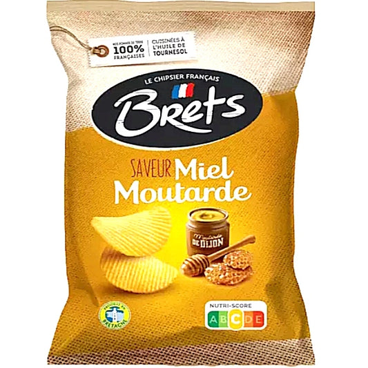 4 x Brets Honig-Senf 125g Chips Fabrique en France.
