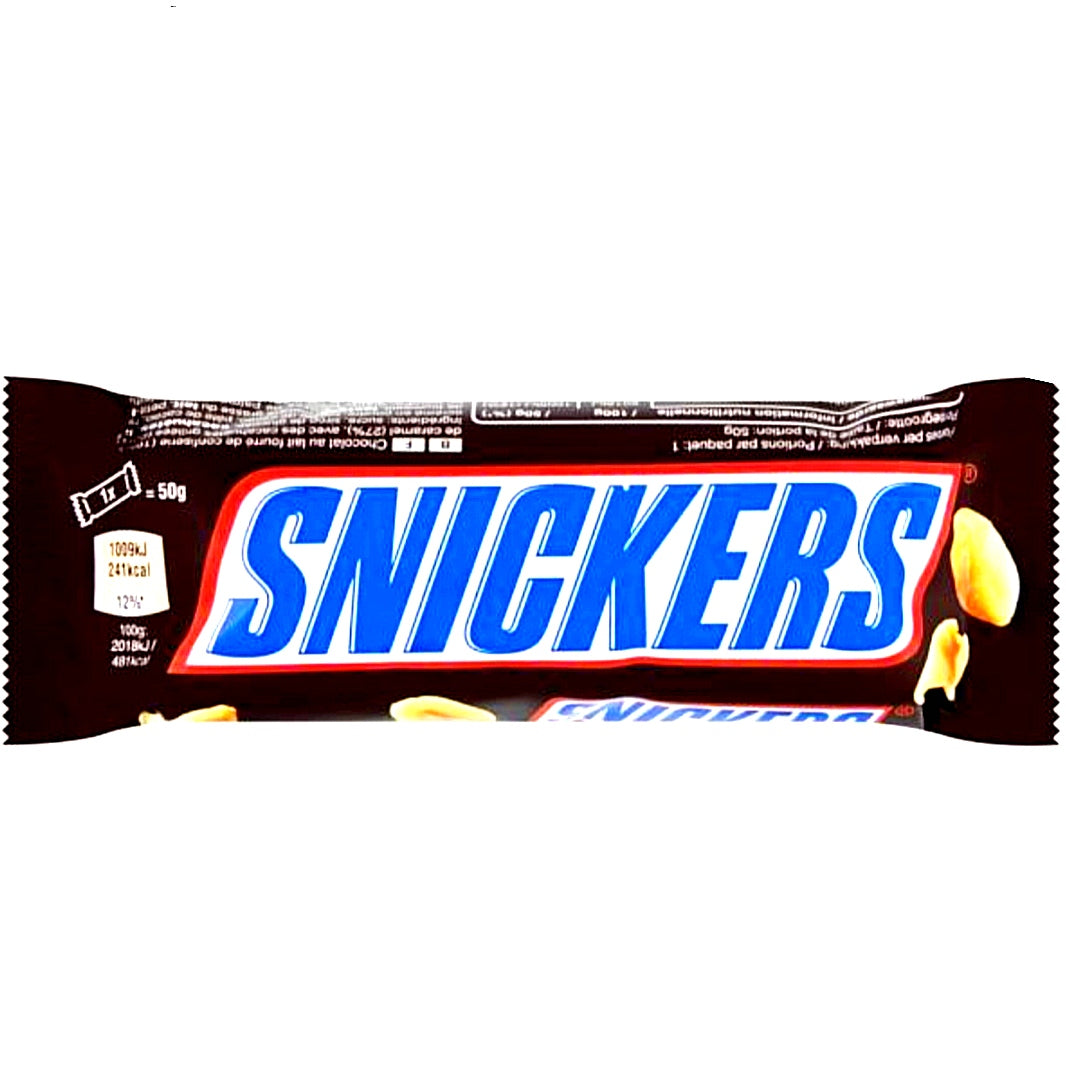 5 X Snickers Schokoriegel 50g