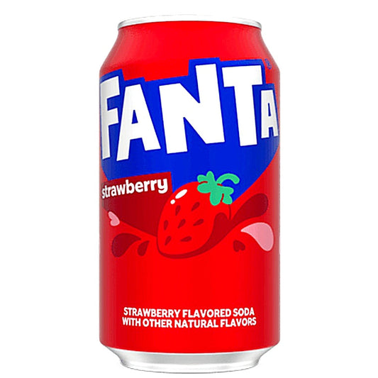 12 X Fanta Strawberry Dose USA 355ml Erbeer