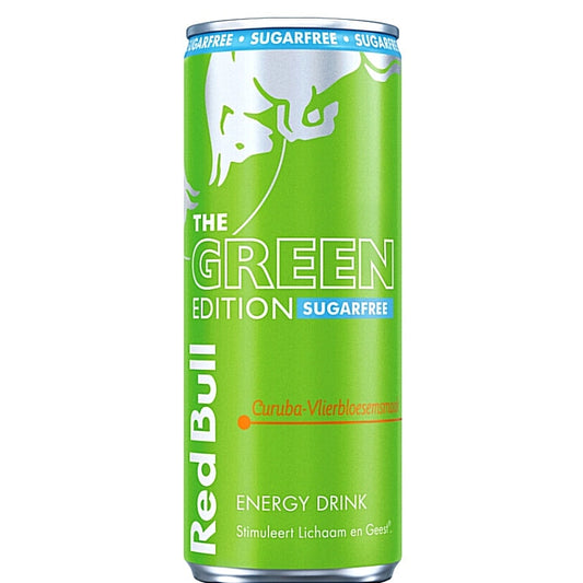 Red Bull Energy The Green Edition Zero Zucker 250ml Dose Curuba Holunder