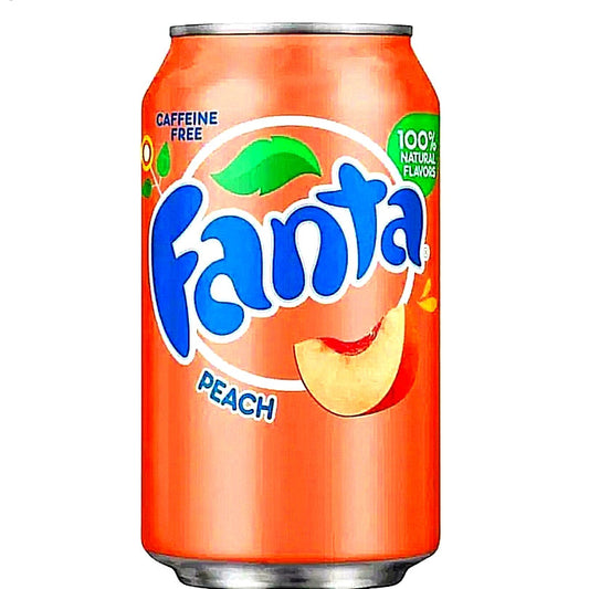 12 X Fanta Peach 355ml USA Import Pfirsich