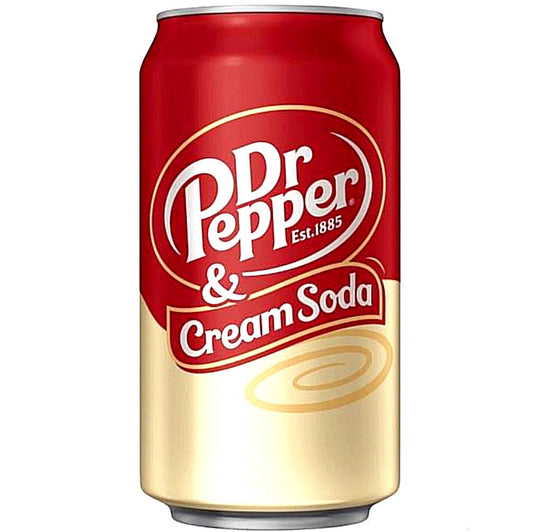 Dr. Pepper Cream Soda 355 ml  USA Import.