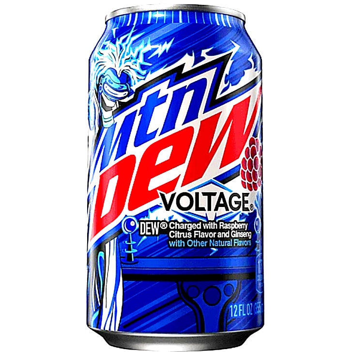 Mountain Dew USA Voltage 12 X 355 ml Dosen USA Import.