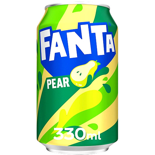 12 X Fanta Birne Import 330 ml Dosen UK Import.