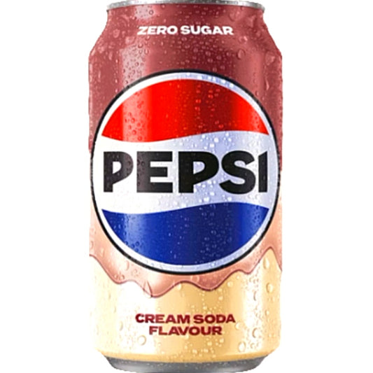 12 x Pepsi Cream Soda 330 ml Dosen UK.