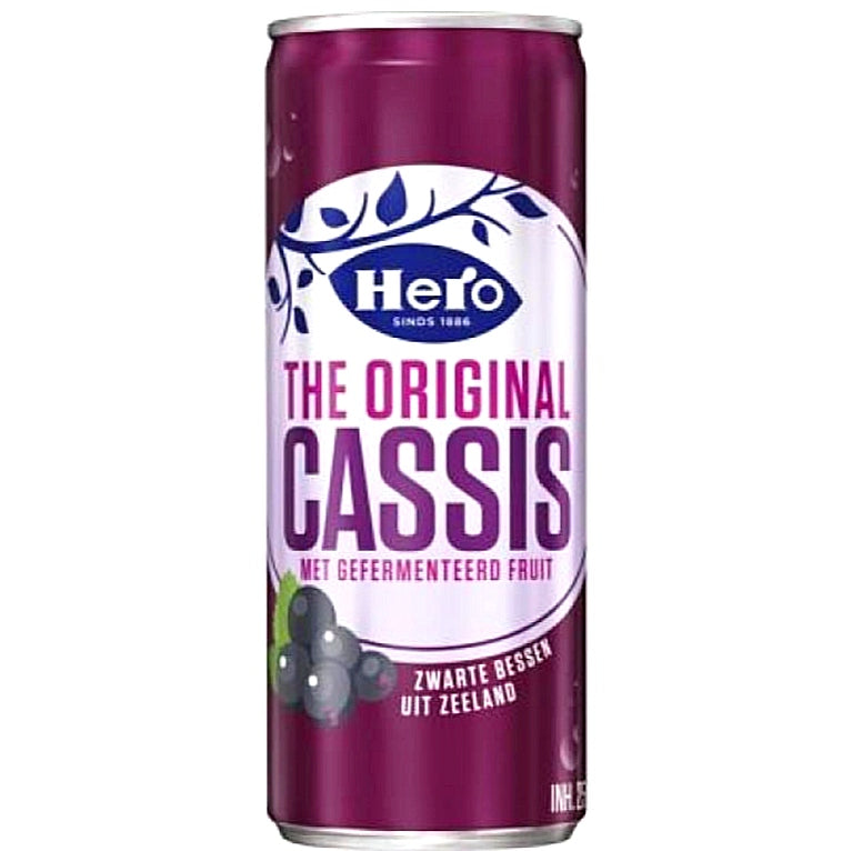 12 x Hero Cassis 250 ml Dosen NL