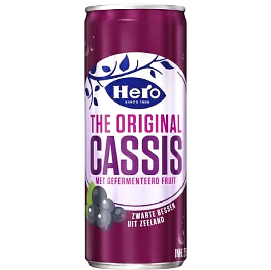 12 x Hero Cassis 250 ml Dosen NL