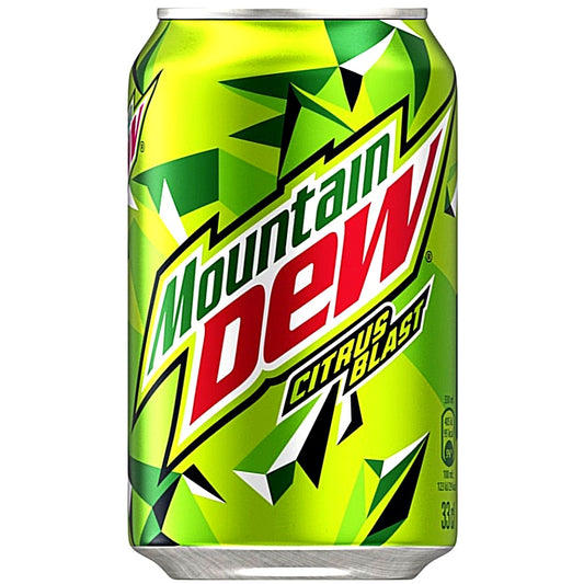 12 X Mountain Dew Citrus Blast 330 ml Dosen UK.