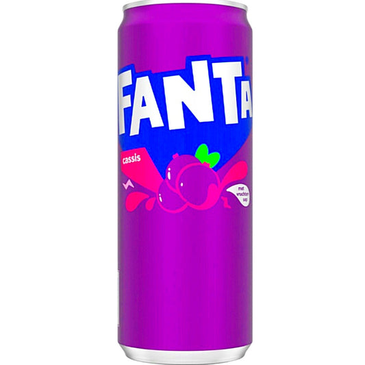 12 x Fanta Cassis 330 ml Dosen NL Import