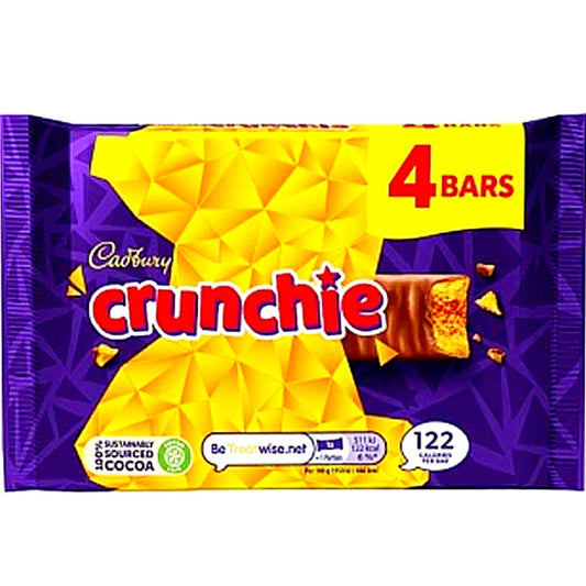 Cadbury Crunchie Schokoriegel 4x26g 104g
