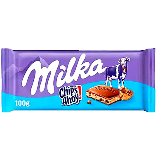 4 X Milka Milchschokoladenriegel mit Chip Ahoy , Schokoladentafel 100 gr.