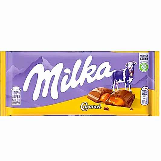 4 X Milka Tablet , Milka Caramel 100 gr.
