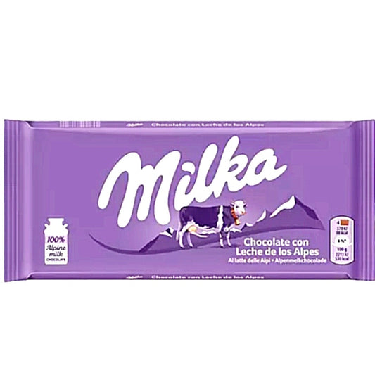 4 X Milka Tablet , Milka Alpenmilch 90 gr.