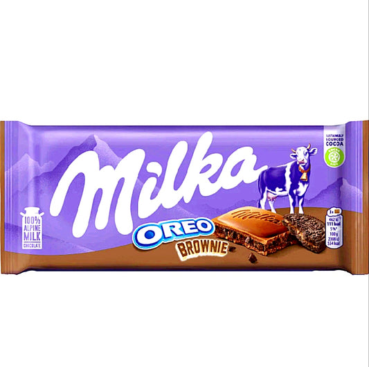 4 X Milka Oreo Brownie , Schokoladentafel 100 gr.